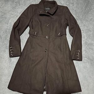 Nine West Women’s Dark Brown Peacoat